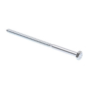 PRIME-LINE Hex Lag Screw 1/4in X 5in A307 Grade A Zinc Plated Steel 100PK 9055346